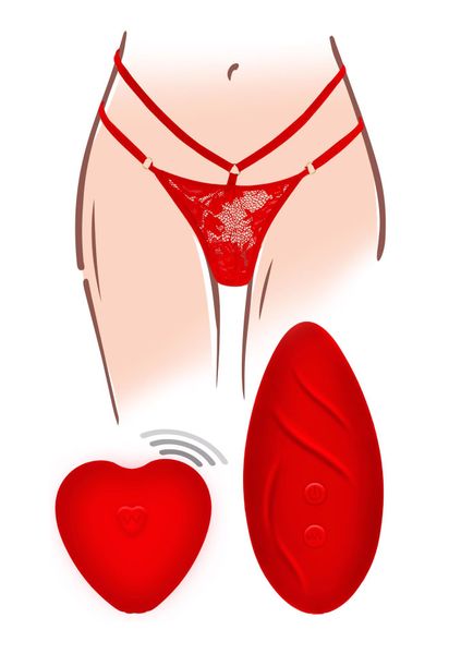 Вибратор в трусики Toy Joy Divine The Sensual Panty Pleaser, 9 см (красный) 17469 фото