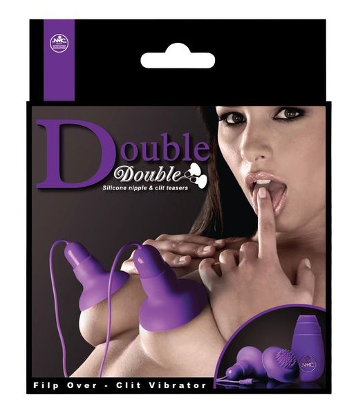 Помпа для сосков с вибрацией Orion Double Double Nipple and Clitoris Stimulators, 7 см (фиолетовый) 9558 фото