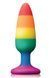 Анальна пробка Colours Pleasure Medium Plug Pride Edition, 13.3 см (мульти) 111506 фото 1