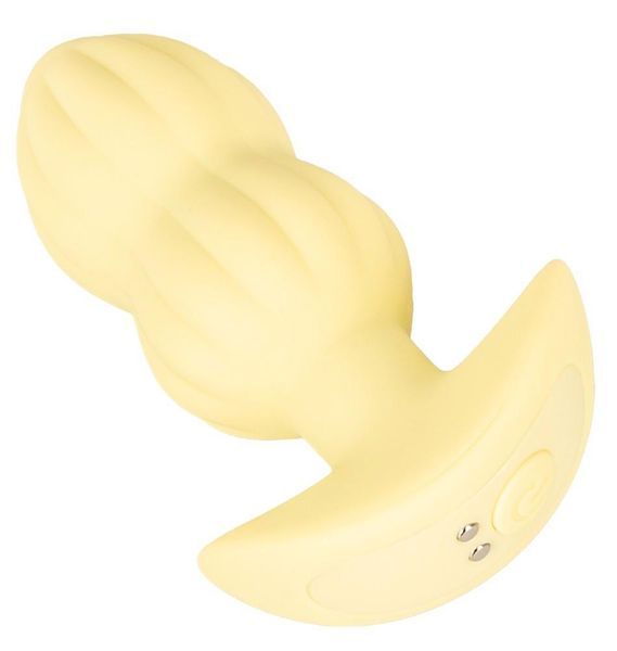 Анальная пробка Cuties Mini Butt Plug, 8 см (желтый) 216964 фото