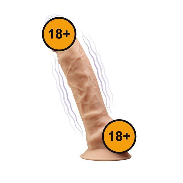 Вибратор Silexd Premium Silicone Dildo Model 1 Size 8 LRS, 20 см (телесный) 99268 фото