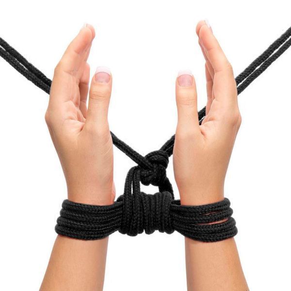 Верёвка для связывания Fetish Bondage Rope, 10 м (черный) 28578 фото