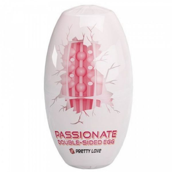 Мастурбатор-яйцо Pretty Love Passionate Double Sided Egg, 8,6 см (розовый) 11155 фото