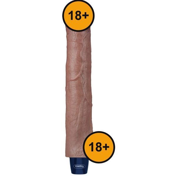 Вибратор Lovetoy Real Softee 10.5", 26,5 см (коричневый) 44748 фото