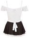 Костюм покоївки Cottelli Costumes Maid's, M (білий) 82922 фото 3