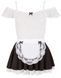 Костюм покоївки Cottelli Costumes Maid's, M (білий) 82922 фото 2