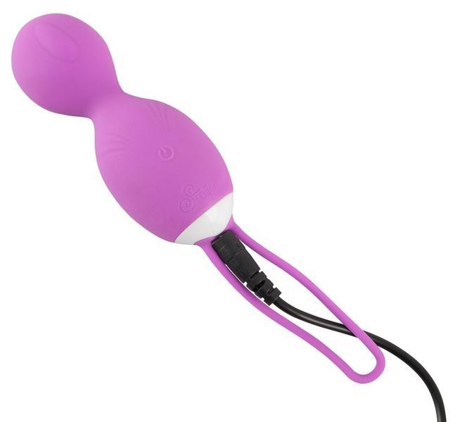Вагінальні кульки Sweet Smile Remote Controlled Rotating Love Balls, 16 см (фіолетовий) 46160 фото