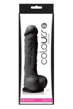 Фалоімітатор Colours Pleasures 5 Inch, 17.7 см (чорний) 111494 фото