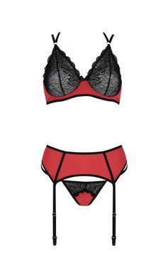 Комплект білизни Casmir Magnolia, XXL/XXXL (червоний з чорним) 88518 фото