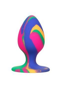Анальная пробка Calexotics Tie-Dye Plug Medium, 7.5 см (мульти) 77202 фото