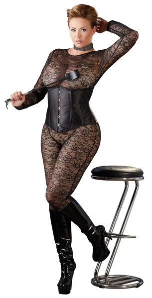 Корсет Cottelli Collection Underbust, XL (черный) 55558 фото