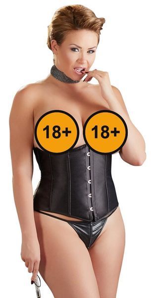 Корсет Cottelli Collection Underbust, XL (черный) 55558 фото