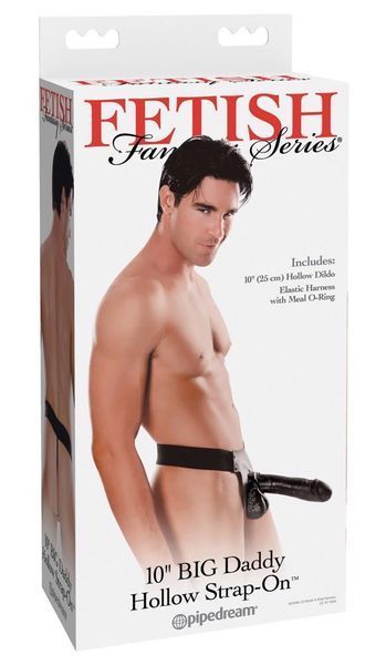 Страпон Fetish Fantasy Series Big Daddy Hollow 10 Strap, 25 см (коричневий) 40911 фото