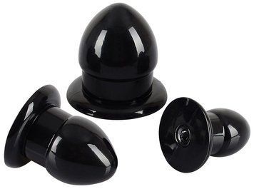 Набор анальных пробок You2Toys Anal Stretching Plug Kit, 3 шт (черный) 45747 фото