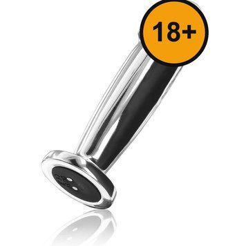 Анальна пробка ToyJoy Buttocks Vibrating Metal Buttplug, 11,8 см (сріблястий) 136606 фото