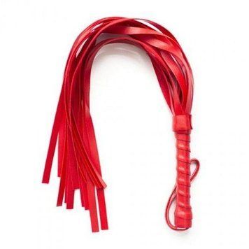 Флогер Toyz4lovers Frusta a frange Squash Whip, 45 см (красный) 74484 фото