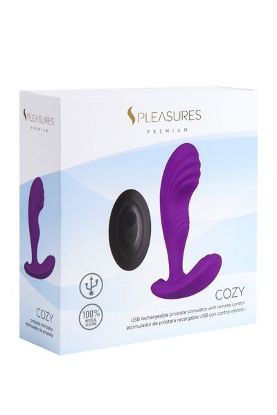 Стимулятор простати Pleasures Cozy, 12 см (фіолетовий) 47322 фото