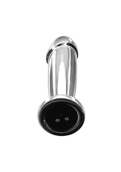 Анальна пробка ToyJoy Buttocks Vibrating Metal Buttplug, 11,8 см (сріблястий) 136606 фото
