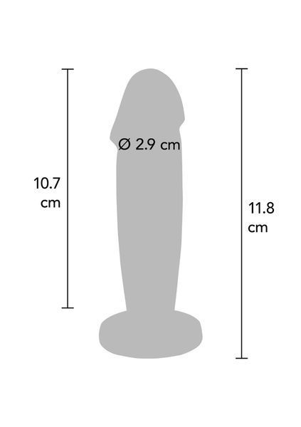 Анальна пробка ToyJoy Buttocks Vibrating Metal Buttplug, 11,8 см (сріблястий) 136606 фото