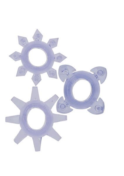 Ерекційне кільце ToyJoy Tickle C-Rings, 3шт (фіолетовий) 76384 фото