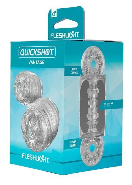 Мастурбатор Fleshlight Quickshot Vantage (прозорий) 61794 фото