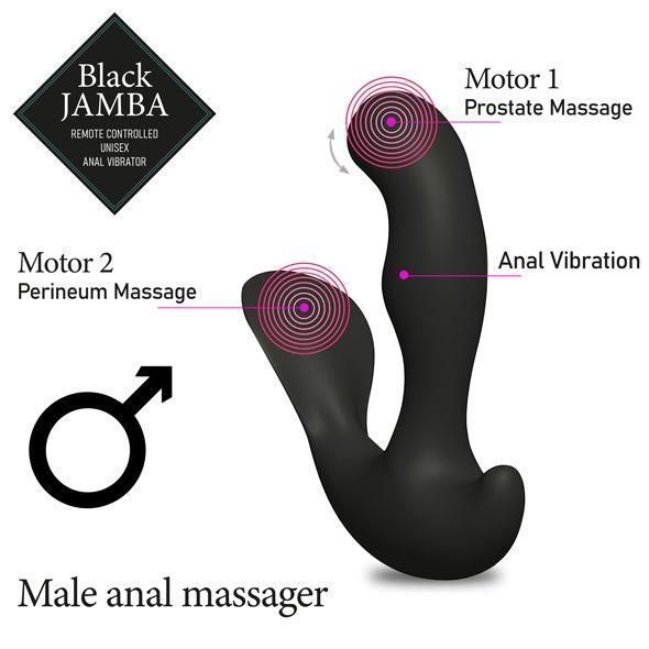 Анальный вибратор FeelzToys Jamba, 12,3 см (черный) 25104 фото