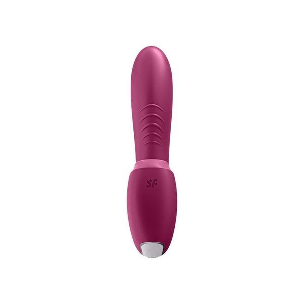 Вакуумний стимулятор клітора з вібрацією Satisfyer Sunray (малиновий) 12927 фото