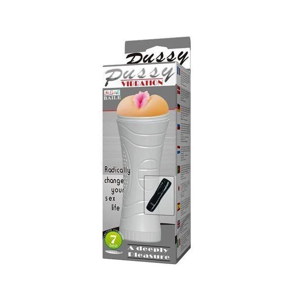 Мастурбатор с вибрацией Baile Cup Vibrating Pussy (телесный) 25554 фото