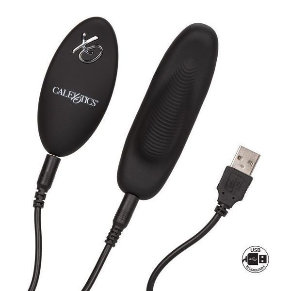 Вібратор для клітора CalExotics Remote Petite Panty Teaser, 9,5 см (чорний) 10618 фото