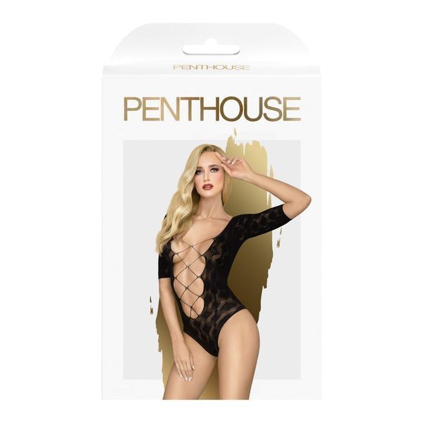 Боді Penthouse Lingerie Salute Me, XL (чорний) 28458 фото