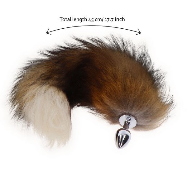 Анальная пробка с хвостом Taboom Foxtail Buttplug, 50 см (мульти) 70098 фото
