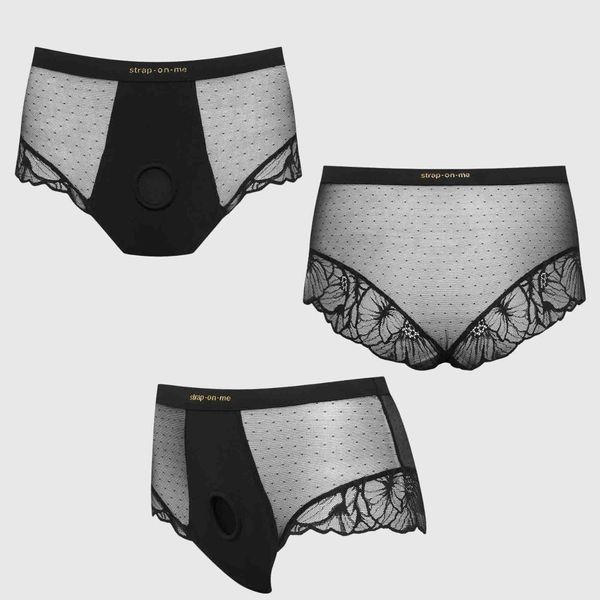 Трусики Strap-on-me Divine Lingerie Harness, M (черный) 252636 фото