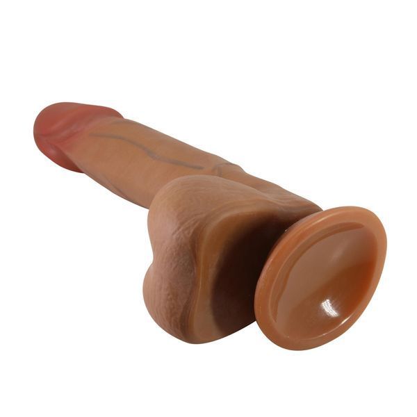 Фалоімітатор Baile RealDeal 8.5", 21.8 см (коричневий) 123113 фото