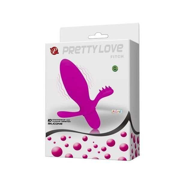 Анальна пробка Pretty Love Fitch, 13,3 см (фіолетовий) 15324 фото