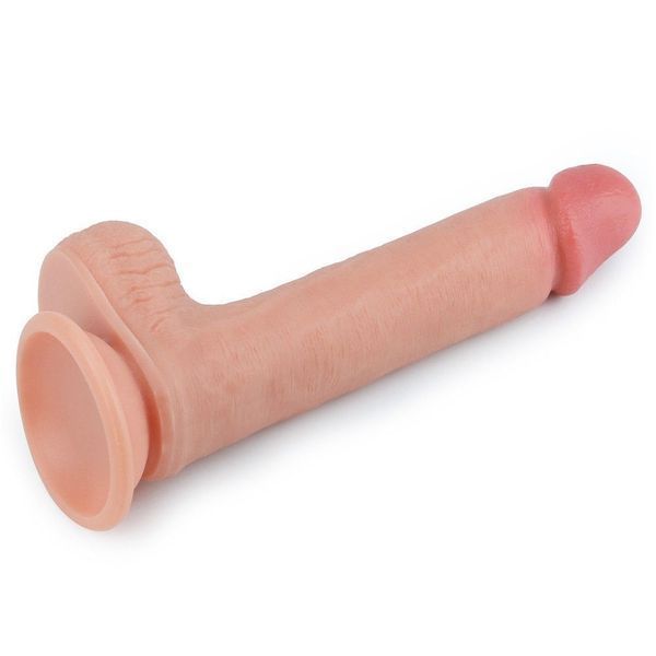 Фаллоимитатор Dual layered Platinum Silicone, 20,5 см (телесный) 44294 фото