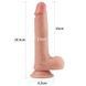 Фаллоимитатор Dual layered Platinum Silicone, 20,5 см (телесный) 44294 фото 10