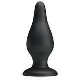 Анальна пробка Pretty Love Sturdy Silicone Anal Plug 15,4 см (чорний) 64238 фото