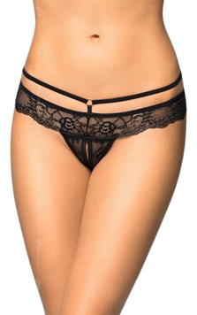 Трусики-стрінги SoftLine Tongs 2475, M/L (чорний) 48686_EU фото