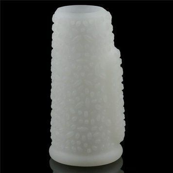 Насадка на пенис с вибрацией LoveToy Vibrating Drip Knights Ring, 10 см (белый) 44230 фото