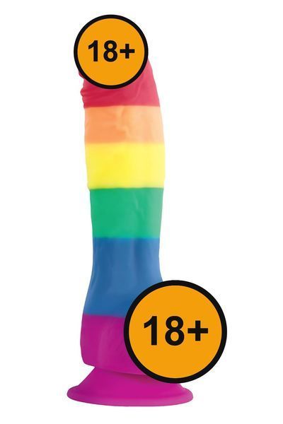 Фалоімітатор Colours Pride Edition 6 Inch, 21 см (райдужний) 111496 фото