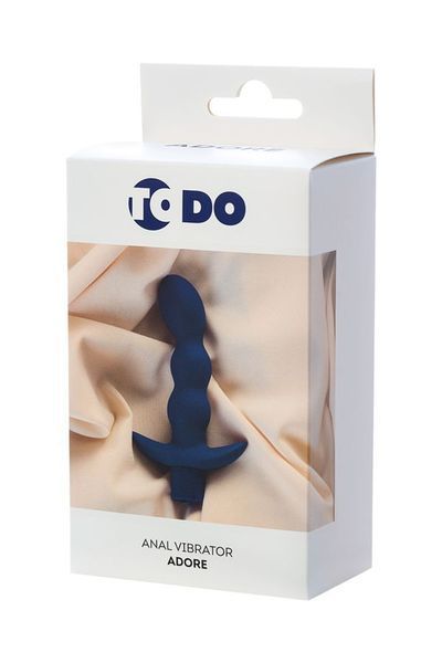 Анальная пробка ToDo Anal Vibrator Adore, 15 см (синий) 49011 фото