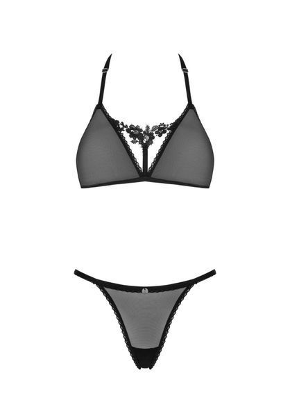 Комплект білизни Obsessive Celia Noir, XS/S (чорний) 16844 фото