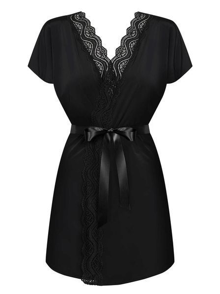 Пеньюар Obsessive Diyosa, L/XL (черный) 10685_EU фото