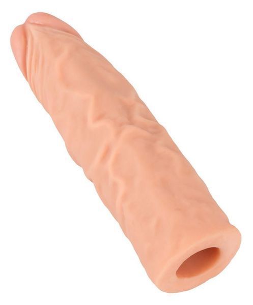 Насадка на пеніс Nature Skin Extension Sleeve, 19,5 см (тілесний) 20894 фото