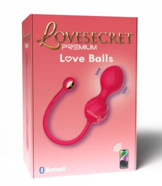 Вагінальні кульки Lovesecret Premium Love Balls App Function, 21.8 см (рожевий) 214440 фото