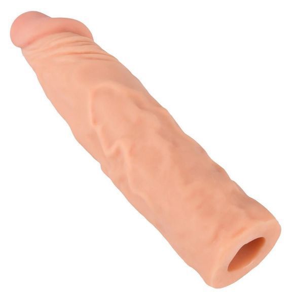 Насадка на пеніс Nature Skin Extension Sleeve, 19,5 см (тілесний) 20894 фото