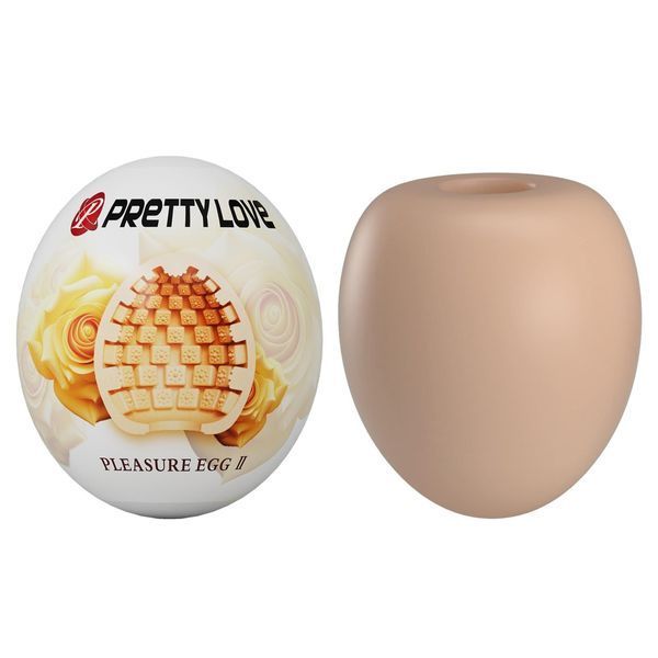 Мастурбатор яйцо Pretty Love Pleasure Egg II (бежевый) 64408 фото