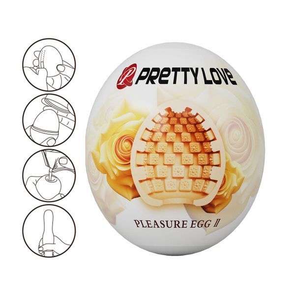 Мастурбатор яйцо Pretty Love Pleasure Egg II (бежевый) 64408 фото