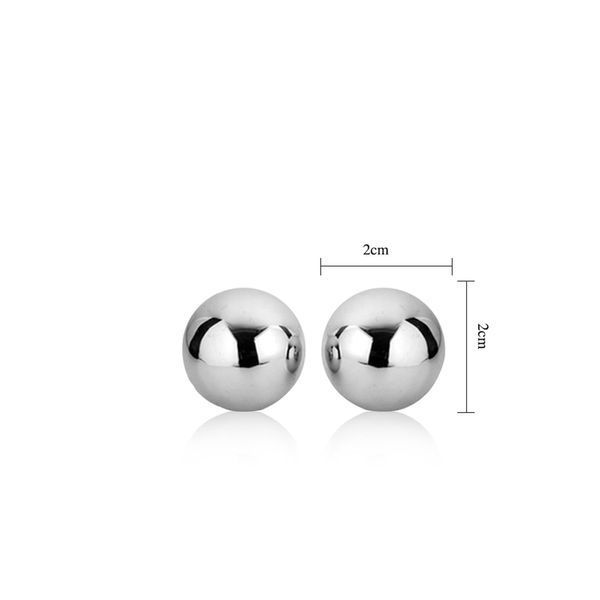 Вагинальные шарики LoveToy Passion Dual Balls, 2 см (сепебристый) 14123_EU фото