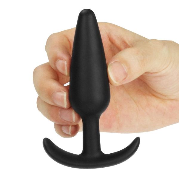 Анальна пробка LoveToy Lure Me Butt Plug Slim, 10 см (чорний) 14125 фото